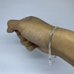 Pulseira Duplo Grumet - 21cm 3mm I Prata 925 - comprar online