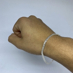 Pulseira Duplo Grumet - 21cm 3mm I Prata 925 na internet
