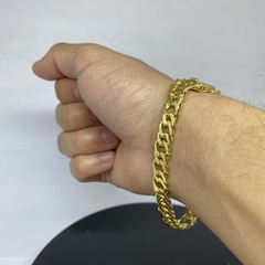 Pulseira Elo Duplo 18k - 21cm 8mm - comprar online