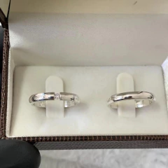 ALIANÇA C/ CRAVAÇÃO FLUTUANTE 3MM | PRATA 925 - comprar online