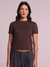 Baby Tee 'Venti' - Cacau - comprar online