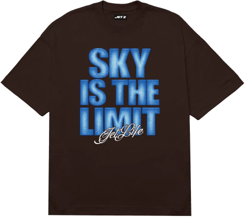 SKY IS THE LIMIT BROWN TEE - comprar online