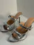 MULE LUIZA BARCELOS SALTO ALTO LAÇO PERFUROS - PRATA - IM store