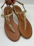 SANDÁLIA LUIZA BARCELOS RASTEIRA TIRA ÚNICA LB - DOURADA on internet