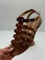 SANDÁLIA LUIZA BARCELOS FISHER RASTEIRA EM CROCO CARAMELO - buy online