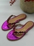SANDÁLIA LUIZA BARCELOS DE DEDO EM METALIZADO DOURADO COM CRISTAIS - PINK - tienda online