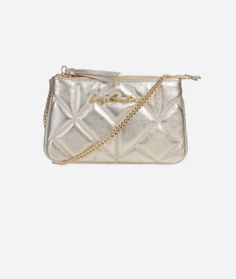 BOLSA PEQUENA DUPLA TIRA CORRENTE - DOURADA - buy online