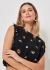 BLUSA MOB MANGA CURTA ESTAMPA NIGHT DOTS - PRETO - comprar online