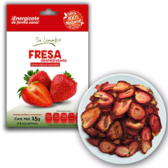 Fresa Deshidratada 15g (Caja 12 piezas)
