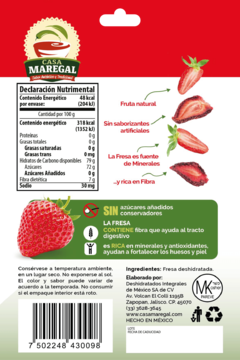 Fresa Deshidratada 15g (Caja 12 piezas) - CASA MAREGAL