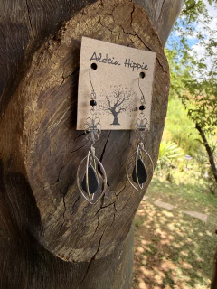 Brincos pedra ônix - comprar online