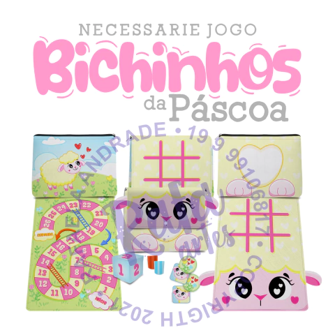 Necessaire Jogo ovelha rosa NJ02 - comprar online