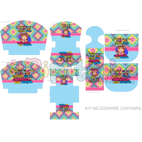 Kit Necessaire Capivara KIT2 - comprar online