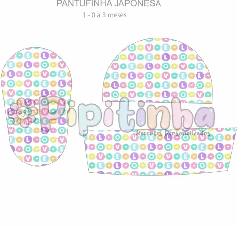 Pantufinhas Japonesa Baby PAJ01