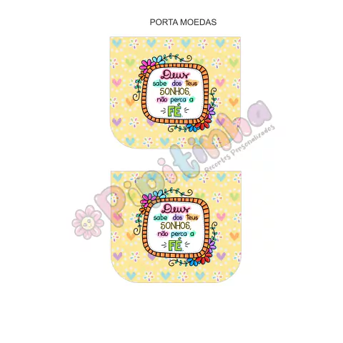 Porta Moedas Frases Motivacionais PM13