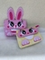 Necessaire Jogo coelho rosa NJC1 - Loja Pipitinha