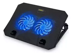 Base Notebook Cooler B-Max Bm-763 Preto Led Azul Ajustavel - comprar online