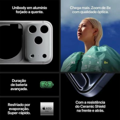 iPhone 17 Pro Apple (1TB) tela 6,3 48MP iOS 5G