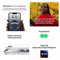 iPhone 16e Apple (256GB) Tela de 6,1", 5G e Câmera de 48 MP - comprar online