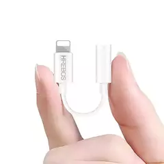 Adaptador Áudio P3 Para iPhone Hrebos Hs-16 Branco - comprar online