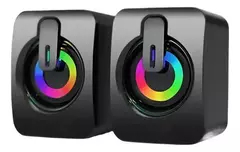 Caixa De Som Gamer Led P/ Computador Modelo Ley-1917 Cor Preto 127/220v na internet