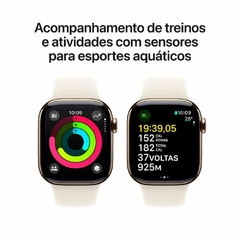 Apple Watch Series 10 (GPS + Celular 46 mm) Caixa de Alumínio Pulseira Esportiva - loja online