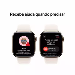 Apple Watch Series 10 (GPS + Celular 46 mm) Caixa de Alumínio Pulseira Esportiva