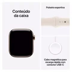 Apple Watch Series 10 (GPS + Celular 46 mm) Caixa de Alumínio Pulseira Esportiva - Bortoluzzo Exclusive