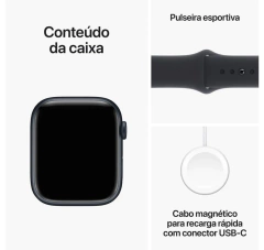 Apple Watch Series 9 (GPS 41 mm) Caixa em Alumínio com Pulseira Esportiva - comprar online
