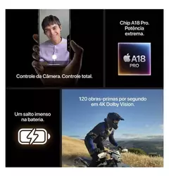iPhone 16 Pro Max Apple (1TB) , Tela de 6,9, 5G e Câmera de 48MP na internet