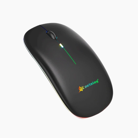 Mouse Sem Fio Recarregável Wireless Bluetooth Led RGB ME01 - comprar online