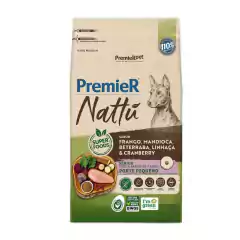 PREMIER NATTU CAES ADULT RACAS PEQ SENIOR MANDIOCA 10,1 KG