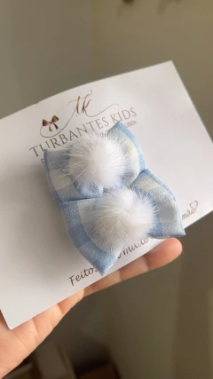Duplinha xadrez com Pompom - comprar online
