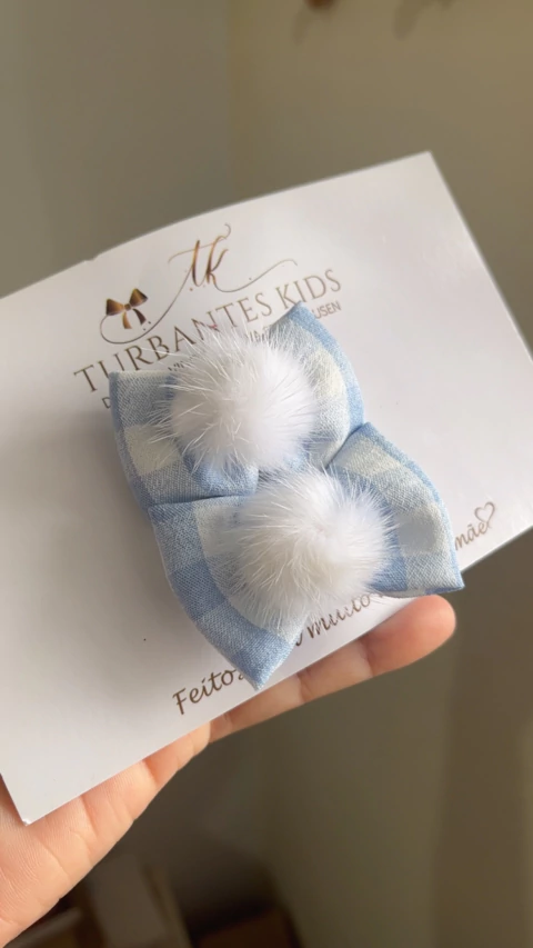 Duplinha xadrez com Pompom - comprar online
