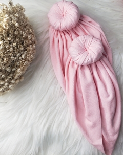 Turbante Rosa bebê Donuts