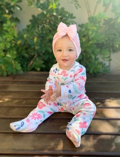 Turbante Laço Rosa bebê na internet