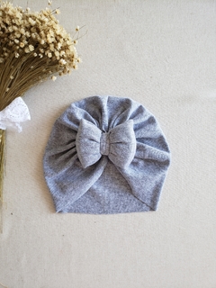 Turbante Laço Cinza
