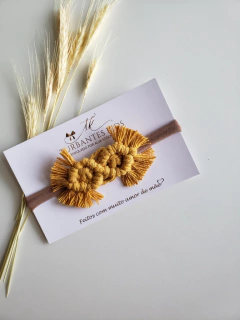 HEADBAND BOHO MACRAMÊ - Turbantes kids | Turbantes, Laços e Faixas Reguláveis 