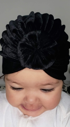 Turbante Veludo Preto