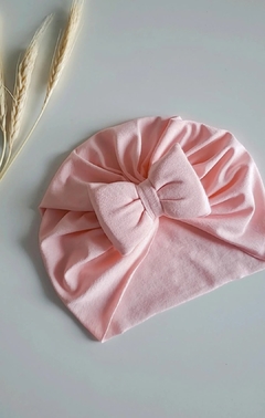 Turbante Laço Rosa bebê