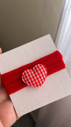 Laço coração - Turbantes kids | Turbantes, Laços e Faixas Reguláveis 