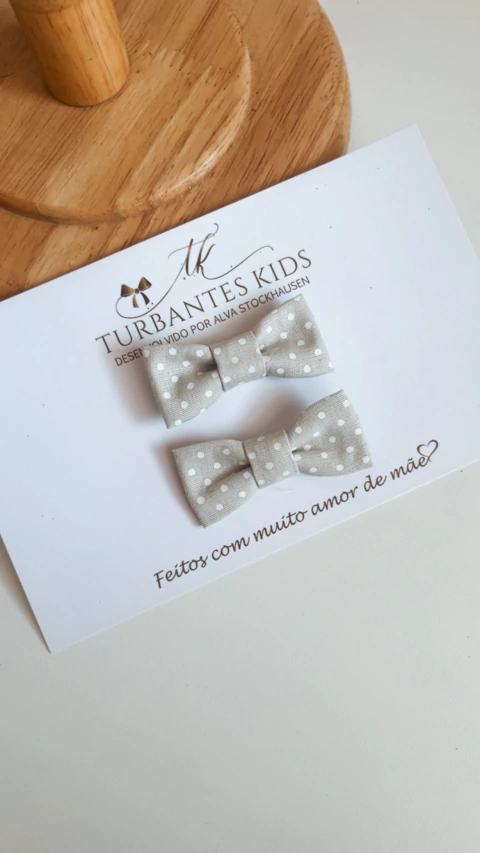 Duplinha Laços Pétit Poá