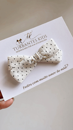 Laço Maria Poá - Turbantes kids | Turbantes, Laços e Faixas Reguláveis 