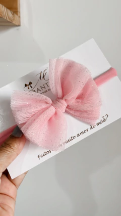 Laço Lalá Rosa - Turbantes kids | Turbantes, Laços e Faixas Reguláveis 