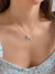 Colar prata 925 com pingente de filhas duas meninas coração cravejado - D'argento Joias Prata 925