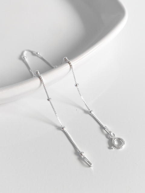 Pulseira feminina em prata 925 legítima veneziana V12 com bolinhas delicada - comprar online