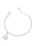 Pulseira infantil em prata 925 elo português 12cm + 3cm com pingente de castelo - comprar online