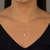 Colar em prata 925 letra inicial com pingente Mini 6mm cravejado com zircônias 45cm - D'argento Joias Prata 925