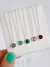 Colar Prata 925 com zircônia ponto de luz 6mm verde esmeralda, turmalina, lilás, ametista, rosa claro ou rubi - comprar online
