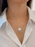 Colar feminino em prata 925 legítima pingente de três filhas meninas coração cravejado com zircônias - D'argento Joias Prata 925